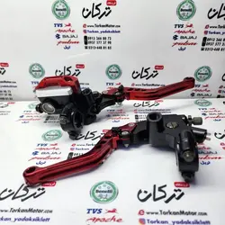 ست کامل پمپ ترمز و قلوه کلاچ رنتال cnc اسپرت انواع موتور سیکلت ( قرمز )