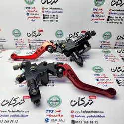 ست کامل پمپ ترمز و قلوه کلاچ رنتال cnc اسپرت انواع موتور سیکلت ( قرمز )