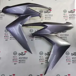 کلاه کاسکت ایمنی فک متحرک عینک دار خارجی مارک ردلاین مشکی طوسی جدید مات سایز XL ایکس لارج