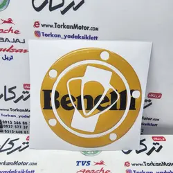 پد ( برچسب ) ارم روی درب باک موتور بنلی ( طلایی مشکی )
