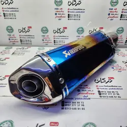 اگزوز قهرمانی برند اکروپاویچ 6 گوش دهن کج سایلنس دار براق ( 7 رنگ )