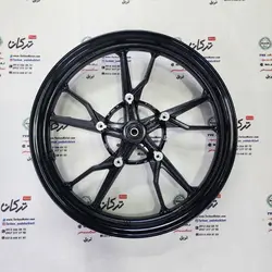 رینگ چرخ جلو موتور گالکسی na و nh ( مشکی براق ) اصلی