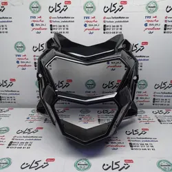 قاب ( فلاپ ) دور بلوری چراغ جلو موتور SYM گالکسی NA مشکی براق اصلی
