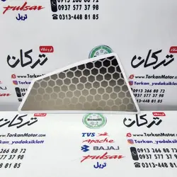 ارم ( برچسب ) قاب ( کاور ) بغل بال باک تکی سمت راست موتور SYM گالکسی NA بژ اصلی