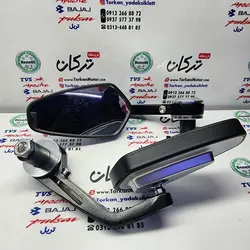 اینه اسپرت سر فرمان رنتال cnc استیل (جفتی)