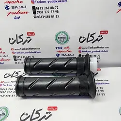 لاستیک سر دسته فرمان گاز و کلاچ با استخوانی موتور طرح کلیک (جفتی)