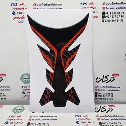 پد ( برچسب ) ارم روی باک انواع موتور سیکلت ( مدل باریک مشکی خط قرمز )