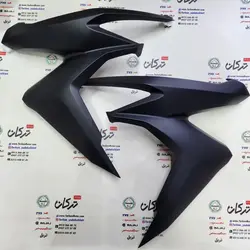 قاب ( کاور ) فلاپ بغل چراغ ( بلوری ) موتور طرح کلیک ( مشکی مات ) ( جفت ) خارجی