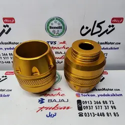 پروتکشن محافظ چرخ عقب و جلو انواع موتورسیکلت ( زرد طلایی ) cnc (هرعدد)