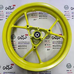 رینگ چرخ جلو موتور طرح ایروکس و nvx ( زرد )