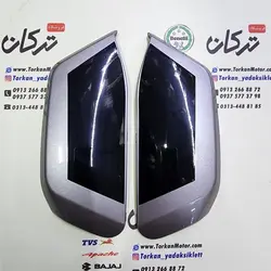 قاب ( کاور ) فلاپ ( لچکی ) بغل چراغ ( بلوری ) موتور طرح ایروکس و nvx ( نقره ای براق ارم مشکی ) اتاق جدید ( جفت )