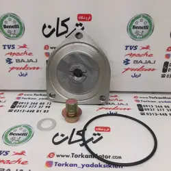 3 گوش ( مثلثی ) زیر انجین ( پیچ تخلیه روغن ) کامل موتور اپاچی 150 ، 160 ، 180 و 200 و تریل روان و بنلی 150