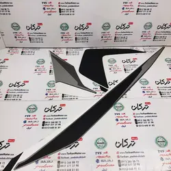 ارم ( برچسب ) روی قاب بغل ( بال باک ) سمت چپ موتور پالس RS ار اس مشکی نوک مدادی اصلی