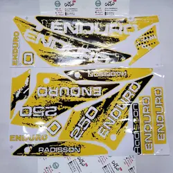 ارم ( برچسب ) کامل بدنه موتور تریل گلد رادیسون زرد