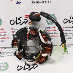 بوبین ( دستگاه ) سیم پیچی برق موتور TVS راکس و نئو NEO کاربرات شرکتی