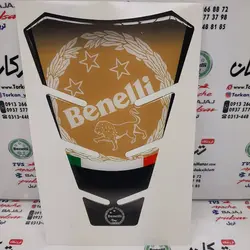 پد ( برچسب ) ارم روی باک موتور بنلی طلایی