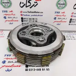 چهار شاخ کلاچ ( دیسک ) زیر و رو با صفحه کلاچ کامل موتور پالس NS 200 ان اس و RS ار اس کیفیت درجه 1 هندی