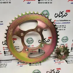 دنده ( طبق ) زنجیر جلو و چرخ عقب موتور اپاچی 150 ، 160 و 180