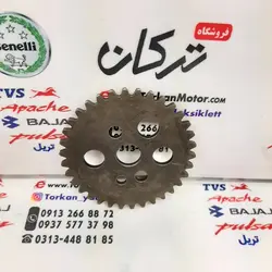 دنده زنجیر تایم به میله سوپاپ بزرگ موتور TVS راکس و نئو NEO اصلی (34 دندانه)