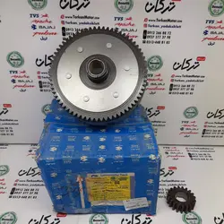 دیسک کلاچ همراه با دنده مقابل موتور پالس 180 UG4 ( بدون هندل ، زین دو تکه ) 200 و 220 و اونجر 200 و 220 صفحه کلاچ بزرگ اصلی