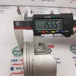 رینگ و پیستون ( پستان ) موتور پالس 200 و 220 و اونجر 200 و 220 اصلی ( سایز 0/75 )