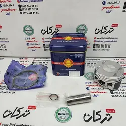 رینگ و پیستون ( پستان ) موتور پالس LS 135 ال اس تکنو (سایز 0/25)