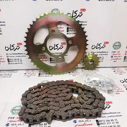 ست دنده ( طبق ) زنجیر جلو و چرخ عقب همراه با زنجیر اپاچی 150 ، 160 و 180 کیفیت درجه 1