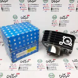 سیلندر با رینگ و پیستون ( پستان ) موتور پالس 180 UG4 (بدون هندل ، زین دو تکه ) کانال دار مشکی اصلی