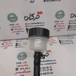 شلنگ و مخزن پمپ ترمز پدال عقب ( وسط ) زیر پا موتور