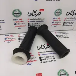 لاستیک سر دسته فرمان گاز و کلاچ با استخوانی موتور اپاچی 150 ، 160 ، 180 و 200 کیفیت درجه 1 هندی (جفتی)
