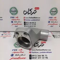 هولدر ( رابط ) پایه میله فرمان سمت راست نقره ای موتور پالس 180 ، 200 و 220 UG4 (بدون هندل ، زین دو تکه) اصلی