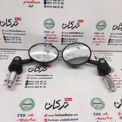 اینه اسپرت سر فرمان پایه تک خم (جفتی)