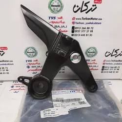 براکت جا پایه جلو سمت چپ ( پدال دنده ) موتور اپاچی 150 ، 160 ، 180 و 200 جدید اصلی