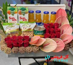خرید اینترنتی باکس گل عیادت 829