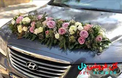 ماشین عروس با گل رز 687