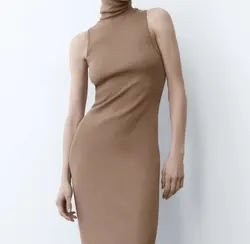 پیراهن چاکدار یقه اسکی جذب کبریتی(1654)