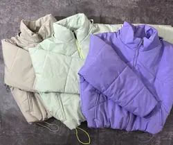 کاپشن کلاه دار اورسایز کوتاه (2139)