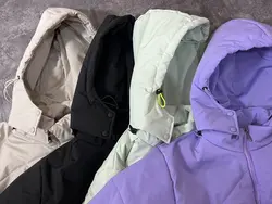 کاپشن کلاه دار اورسایز کوتاه (2139)