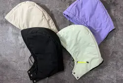 کاپشن کلاه دار اورسایز کوتاه (2139)