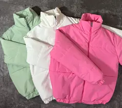 کاپشن پفی کوتاه آبنباتی(2175)