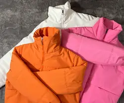 کاپشن پفی کوتاه آبنباتی(2175)