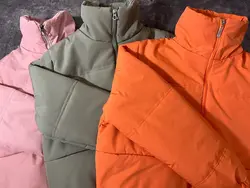 کاپشن پفی کوتاه آبنباتی(2175)