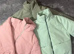 کاپشن پفی کوتاه آبنباتی(2175)