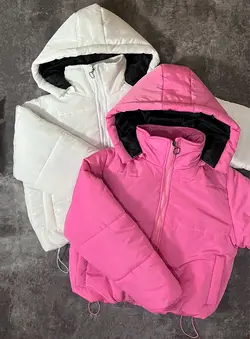 کاپشن پفی کلاهدار(2268)