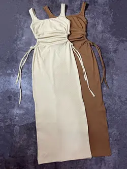 پیراهن برشکا بلند چاکدار بفل گت وارداتی(2444)