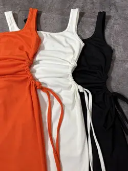 پیراهن برشکا بلند چاکدار بفل گت وارداتی(2444)