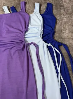 پیراهن برشکا بلند چاکدار بفل گت وارداتی(2444)