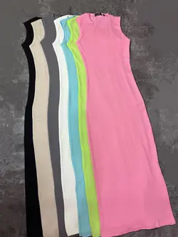 پیراهن ماکسی بلند حلقه ای(2473)