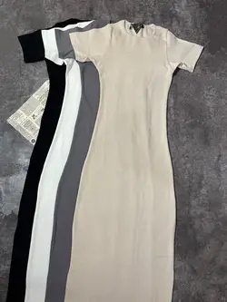 پیراهن ماکسی بلند تیشرتی(2479)