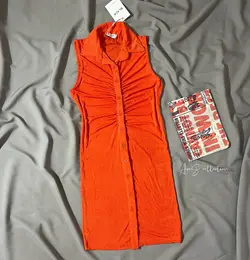 پیراهن دکمه ای ترک(1502)